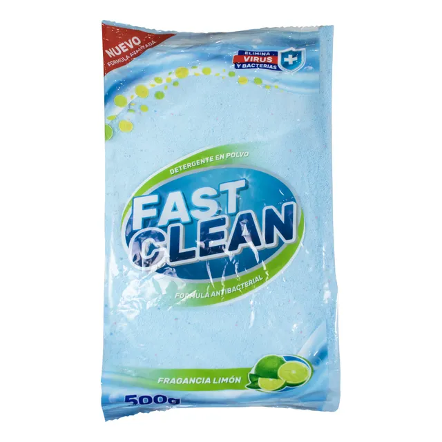 Detergente En Polvo Limón Bulto 12kg (24 Fundas De 500g)