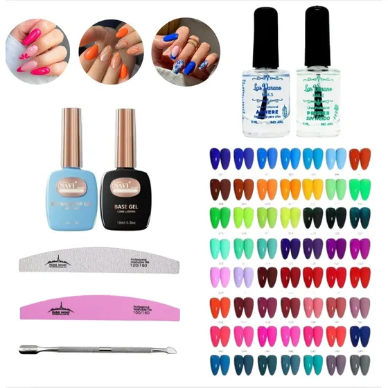 Kit Profesional Para Uñas Gel Semipermanentes Led Uv