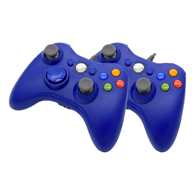 Paquete 2 Control Joystick Usb Compatible Con Xbox 360 Y Pc