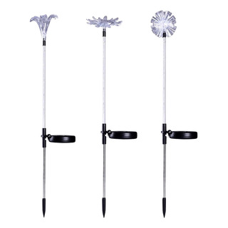Lámpara Solar Plegable Y Colorida Con Forma De Flor Para Ext Lámpara Solar Plegable Y Colorida Con Forma De Flor Para Ext