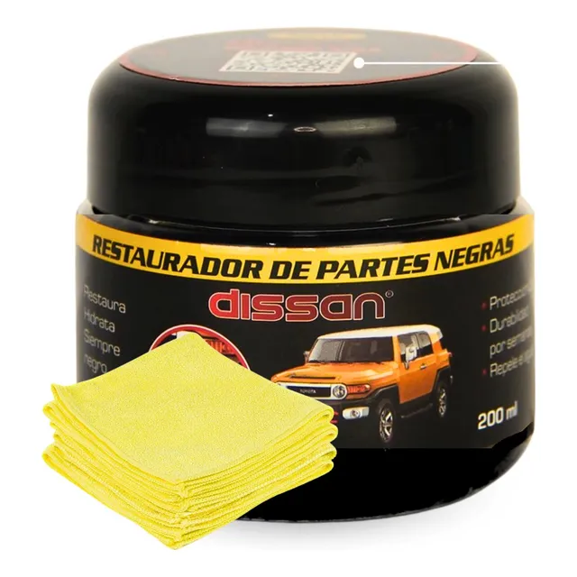 Restaurador Partes Negras Plasticas En Crema Para Carro Moto
