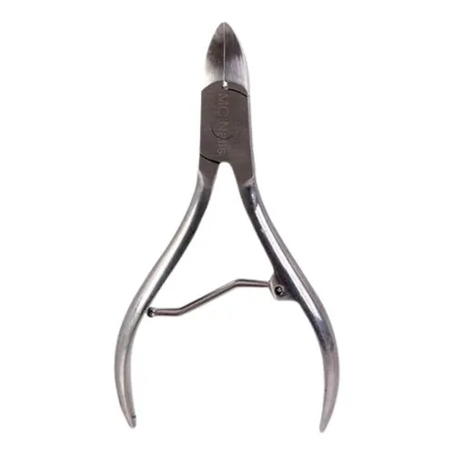 Cortaúñas punta curva Mc Nails Alicate Premium Pies 10.5cm color plateado