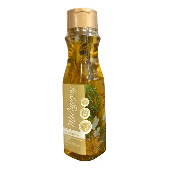 Shampoo Milagros Herbal Romero Anticaída 450ml Sin Sal
