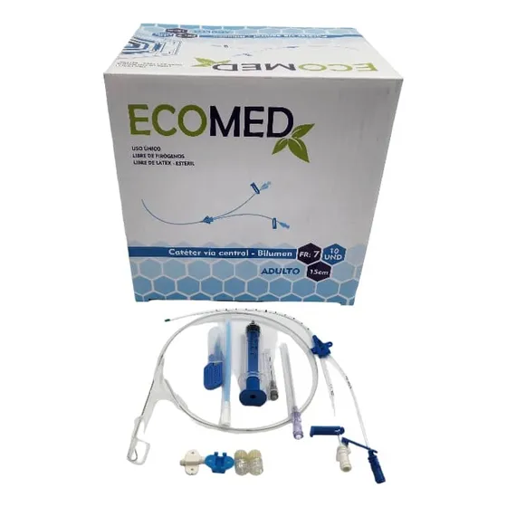 Cateter Via Central 7fr X 15cm Bilumen Ecomed