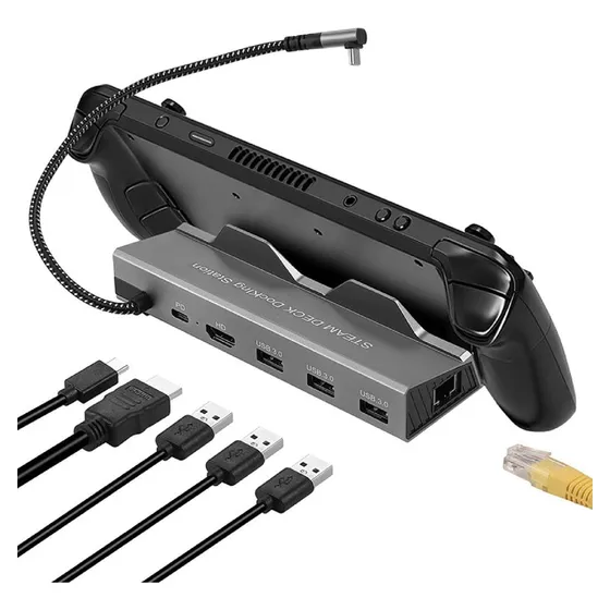 Estacion Acoplamiento Steamdeck 6 1 Tipo-c Dock Hub Pd100w