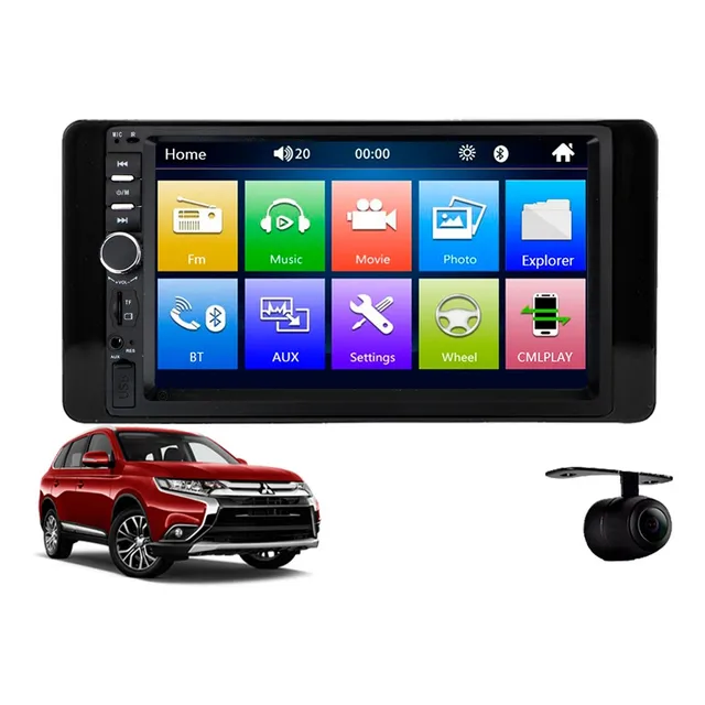 Central Multimidia Mp5 Basic Mitsubishi Outlander 2015 2016