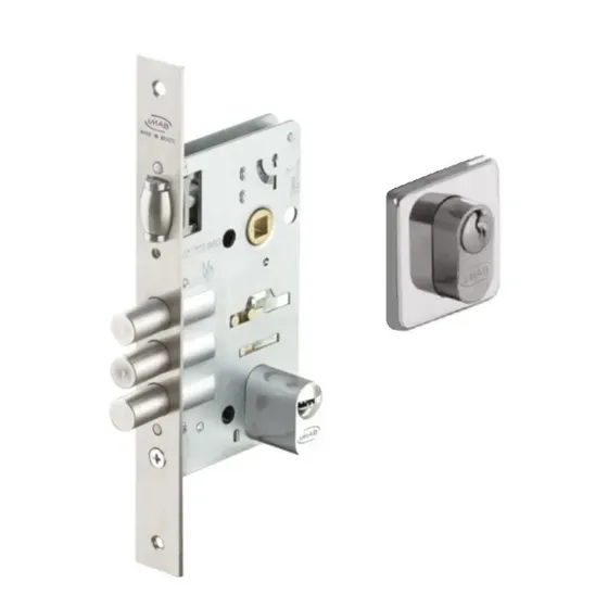 Fechadura Imab Rolete Multiponto Ros Quad Ixp 3 Pinos - 4910 Cor Inox Polido