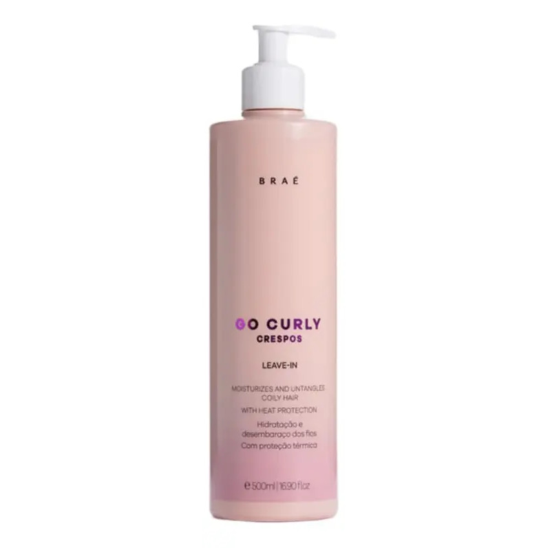 Leave-in Go Curly Crespos 500ml Braé Leave-in Go Curly Crespos 500ml Braé