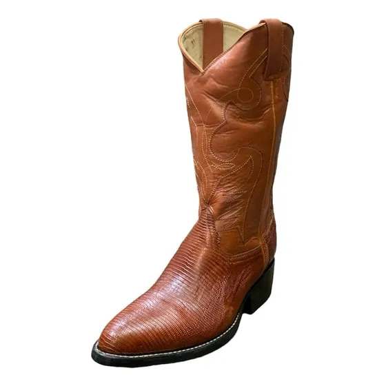 Bota Vaquera Piel Original Lizard Hombre Últimos Par Oferta