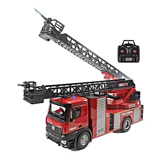 Camión De Bomberos Juguete Escala 1:14  R/c, Con Agua