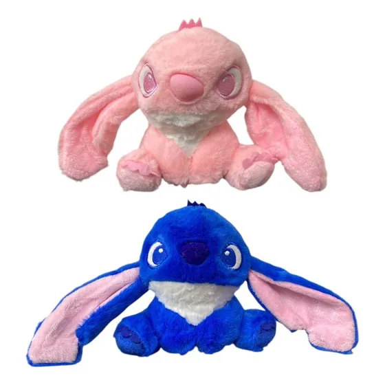 Llaveros De Peluche Stitch Y Angela, Super Suaves Y Lindos