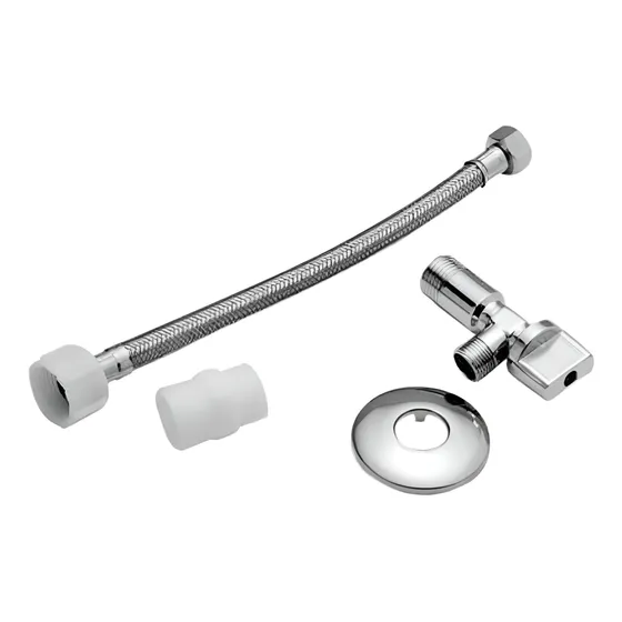 Llave Angular 1/2x1/2 Y Flexible 1/2x15/16 De 35cm - Stretto