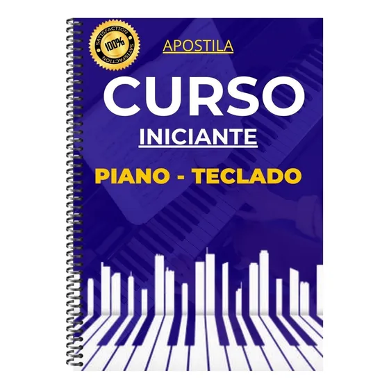 Curso Básico Teclado E Piano Com Apostila Encadernada