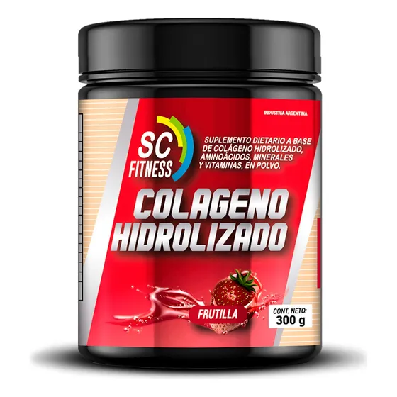 Colageno Hidrolizado - Sabor Frutilla Scfitness - 300 Gr.