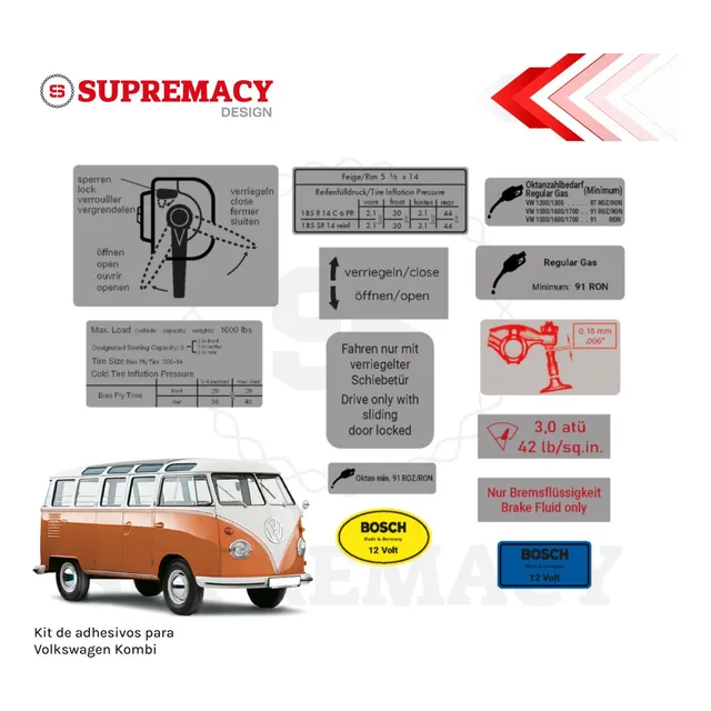 Adhesivos Volkswagen Kombi