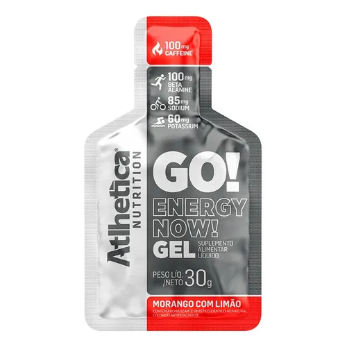 Gel Energizante Go! 10 Unidades Frutilla Limon-atlhetica Sabor Frutilla Limón