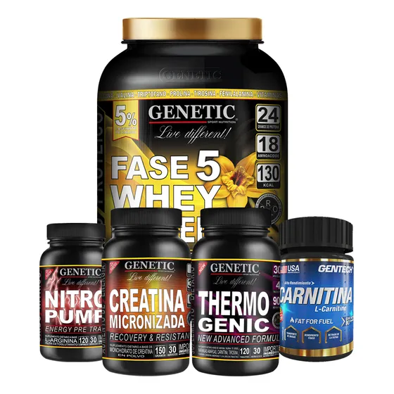 Combo Crecimiento Musculos Marcados Creatina + Proteina Whey