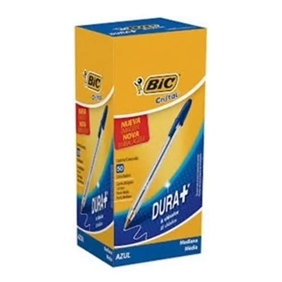 Lapices Bic Punta Media Azul Caja 50 Unidades 