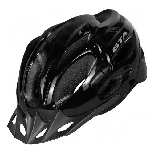 Capacete Ciclismo GTA Inmold Start LED MTB Preto Tamanho M 54-58cm