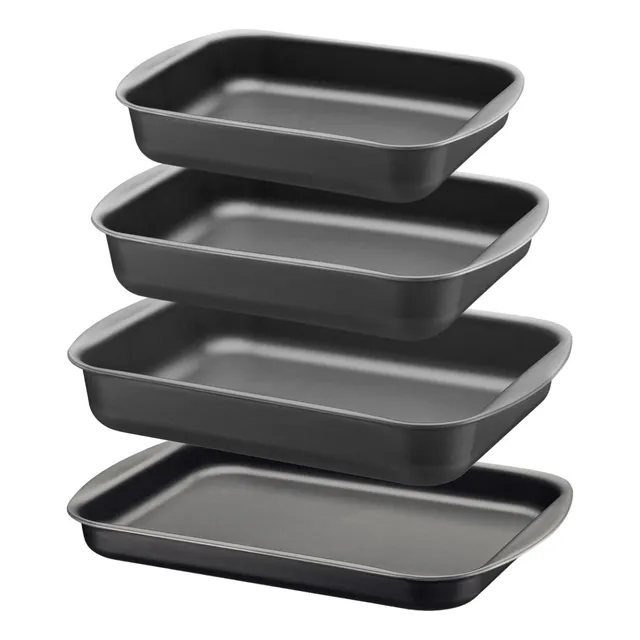 Kit 4 Assadeiras Tramontina Antiaderente Brasil Rasa E Funda