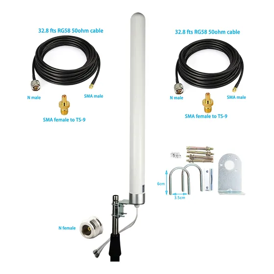 Antena Dual Mimo Para Exterior Omnidireccional Wifi 4g Lte 2