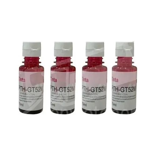 Kit 4 Tintas Compatible Con Gt52 Magenta 410 415 Gt52m