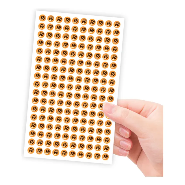 Adesivo Para Cartão Fidelidade 1cm Selo Redondo 1000un