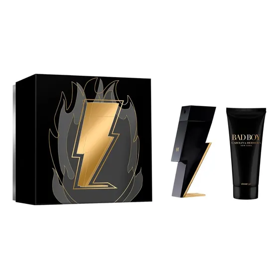 Set  Carolina Herrera Bad Boy Edt 50ml + Shower Gel 100 Ml