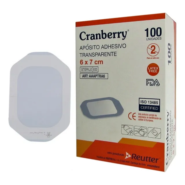 Aposito Adhesivo Transparente 6 X 7 Cm Cranberry - Instamed
