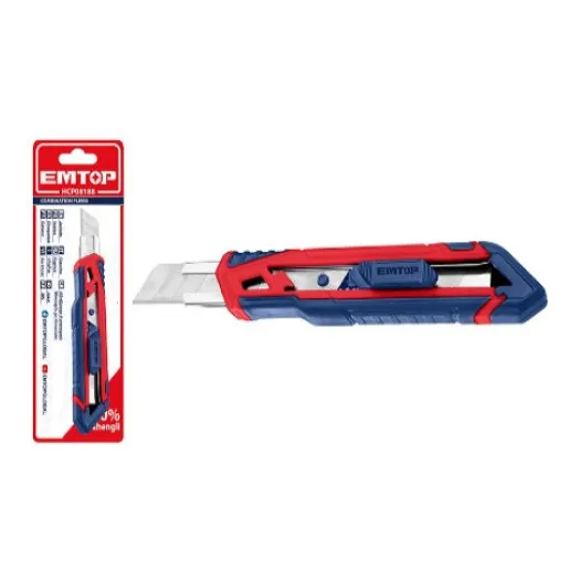 Cuchilla Retractil, (exacto) 7¨ Hoja De Corte 4¨ 18mm Emtop