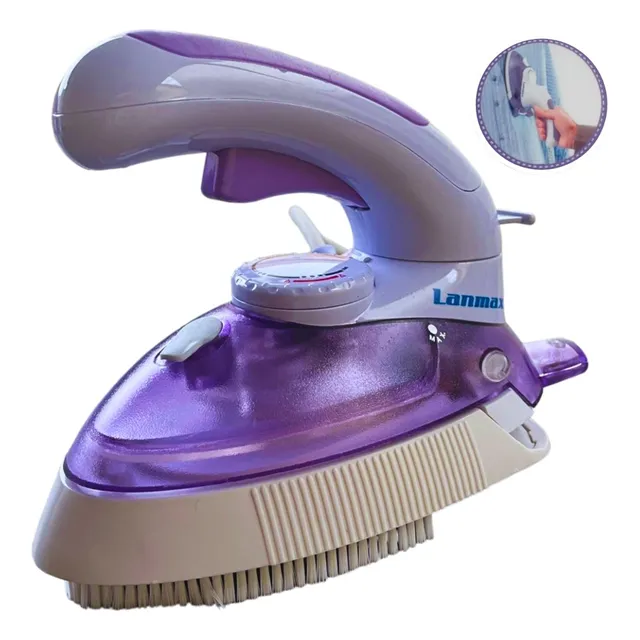 Mini Ferro De Viagem Steamer Vertical Vapor Patchwork Bivolt