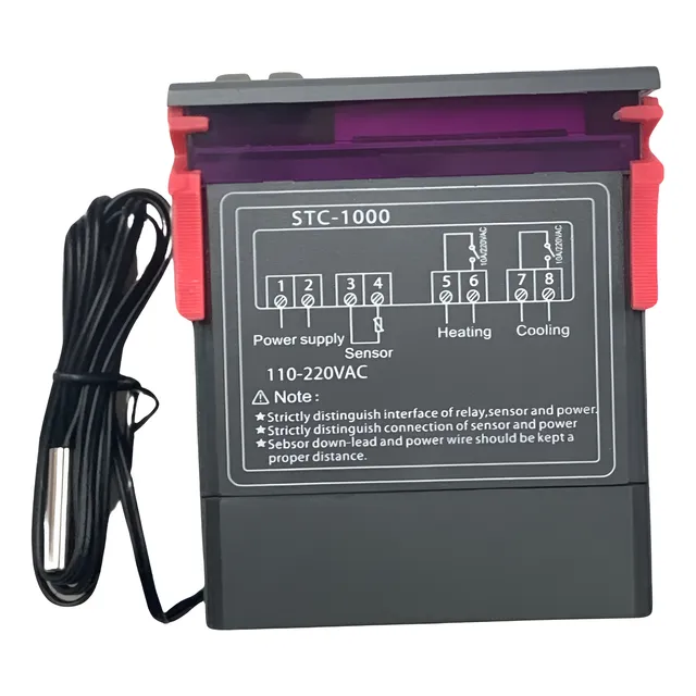 Termostato Digital Incubadora Stc1000 Con Sensor, 110-220v