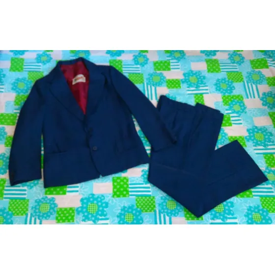Traje De Vestir Azul De Niño, Confecciones Coelho, Talla 14