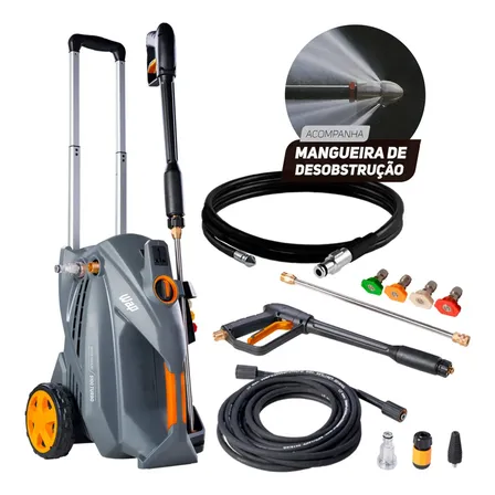 Lavadora e Desobstruidora de Alta Pressão WAP 5100 TURBO ULTRA Motor Indução 2300 PSI 2500W 550 L/h 220V