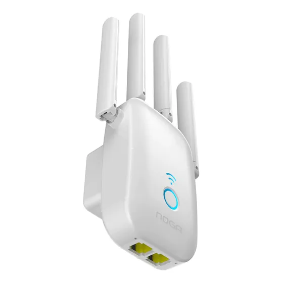 Router Repetidor Wifi 1200mbps Dual Band 4 Antenas Noga NGA-REP2 color Blanco