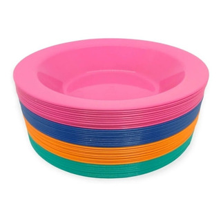 Kit 25 Unidades Pratos Fundos Redondos PlĂĄstico Escolha Cor Kit 25 Unidades Pratos Fundos Redondos PlĂĄstico Escolha Cor