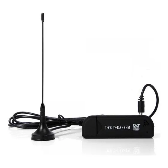 Receptor Sdr Chip Fc0012 Rtl2832u  Radioescucha 30mhz A 1,7g Negro