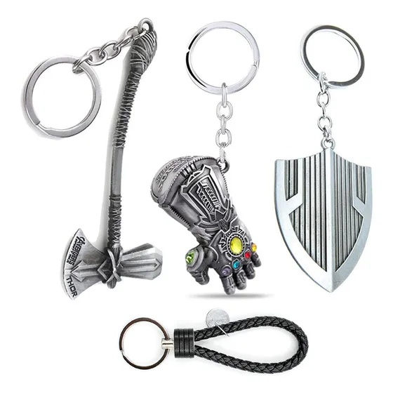 Gwj Llaveros Pop Keychain The Avengers Coleccionables 4pcs