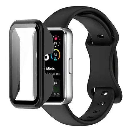 Pulseira + Capa Película Para Huawei Band 10 9 8 Smartwatch