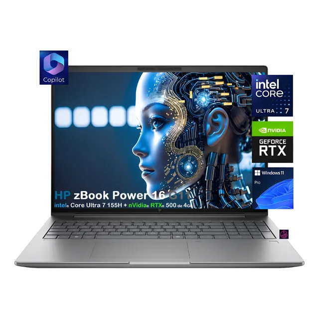 Hp Zbook Power 16 G11  Ultra-7 155h 32gb 1tb 16 Rtx 500 4gb Aluminio Gris Imán (Reacondicionado)