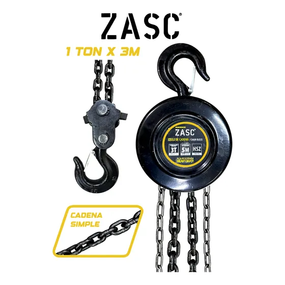 Señorita De Cadena Zasc 1 Tonelada X 3m