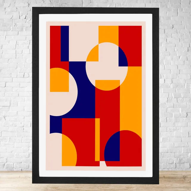 Cuadro Bauhaus Forma Y Espacio Poster 30x40 Para Colgar C984