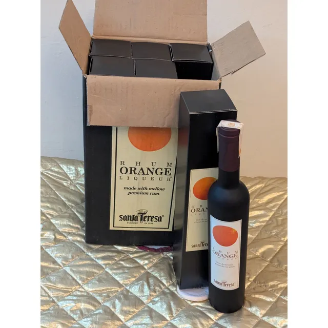 Caja De 6 Ron De Naranja Santa Teresa Rhum Orange 0,5 L