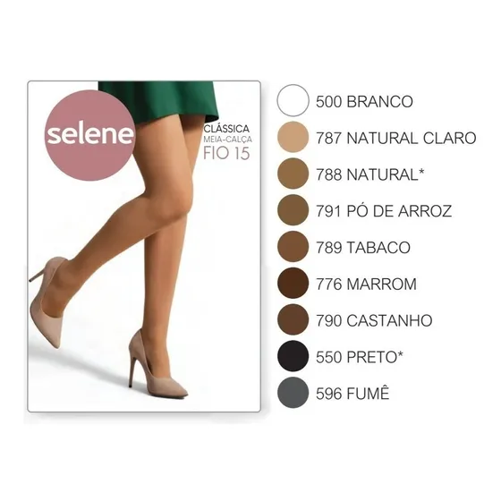 Meia Calça Feminina Fina Cor Da Pele Inverno Invisível Moda