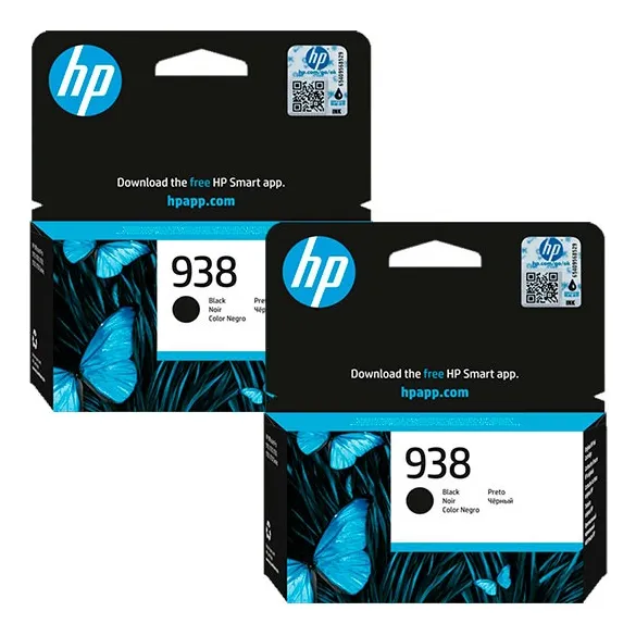 Pack De 2 Tintas Originales Hp 938 Negro (4s6x8pl)