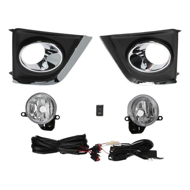 Kit Faro Auxiliar Aro Y Vira Cromada Toyota Corolla 14/16