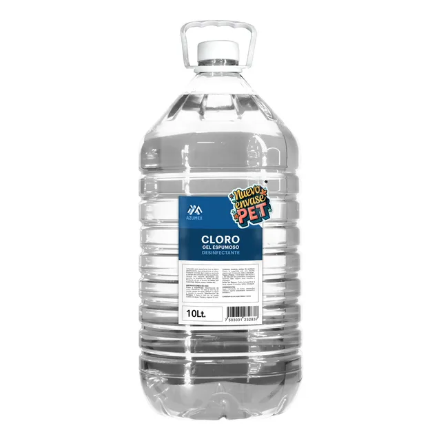 Cloro En Gel Espumoso Limpiador Desinfectante 10 Lt