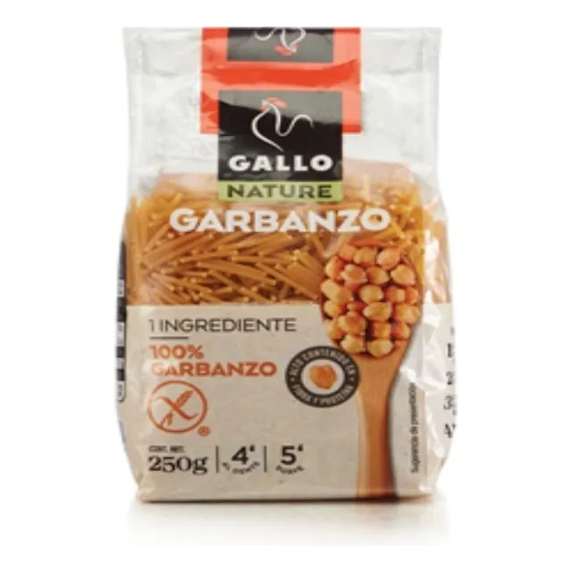Pasta De Harina De Garbanzo Gallo Nature 250 Grs