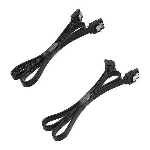 Kit 2 Cabos Sata 3.0 6gb/s Original Gigabyte Trava Tipo Clip