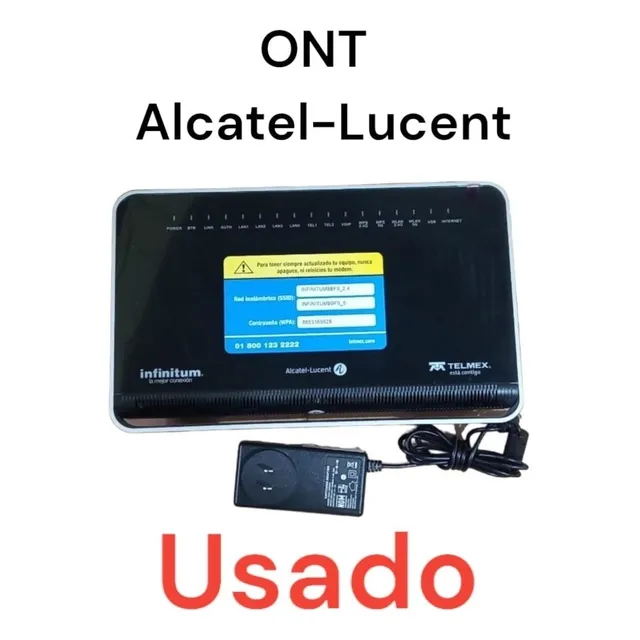1 Pz Modem Ont Alcatel-lucent Mod:g-240w- Fibra Óptica.